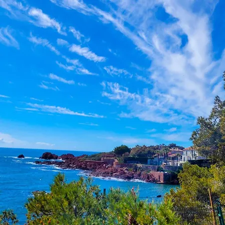 Sea View 6 Pers Near The Beaches In Agay 公寓 *